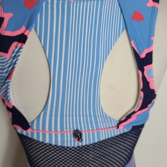 Blue Coordination Floral High-Neck Tankin… - Picture 8 of 10